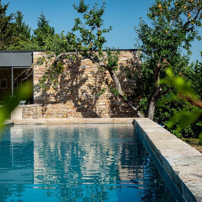 Piscine de la retraite de yoga